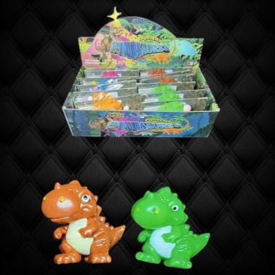 3" ASSORTED COLOR DINO SQUISHY SQUEEZE 